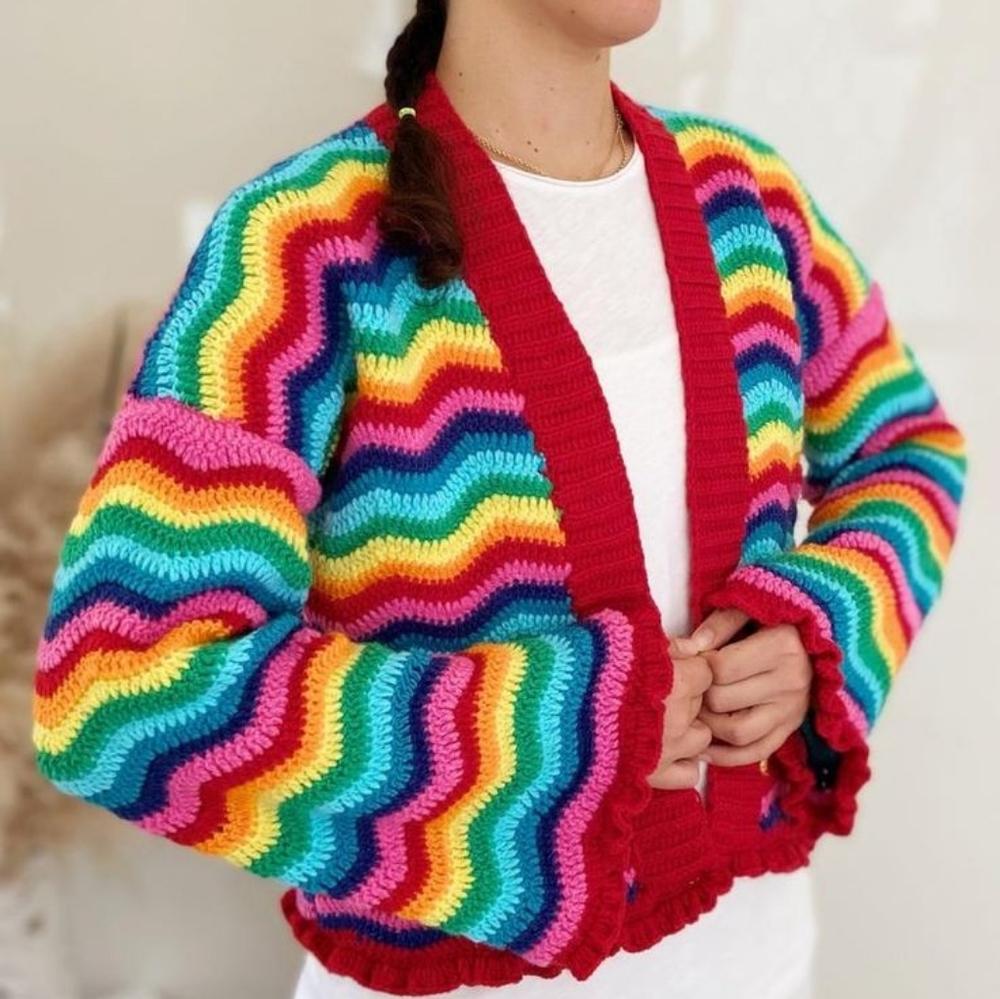 Bohemian vintage cardigan - Picture 5 of 5